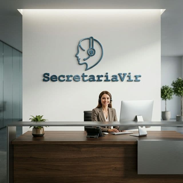 Secretaria Virtual moderna en una oficina